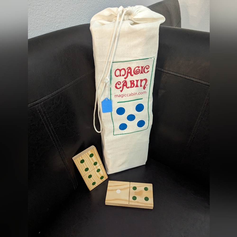 Giant Wooden Domino set Toy by Magic Cabin
